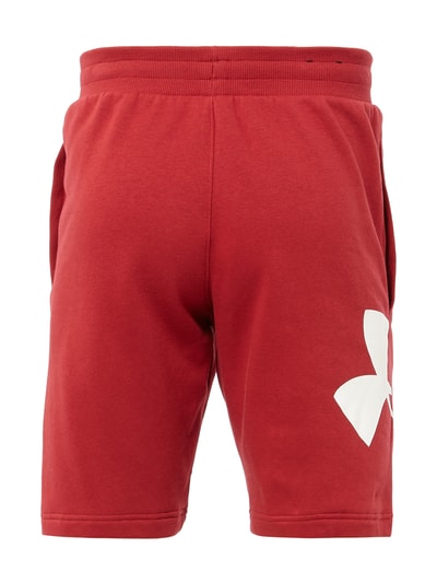 Under Armour Loose Fit Sweatshorts mit Logo-Print  Rot 3