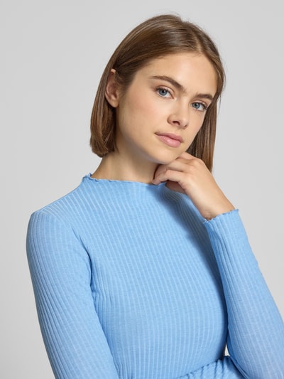 Only Slim Fit Langarmshirt mit Viskose-Anteil Modell 'LEMMA' Hellblau 3