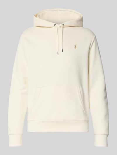 Polo Ralph Lauren Hoodie met labelstitching en kangoeroezak Offwhite - 2