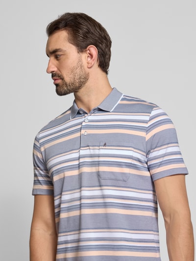 RAGMAN Regular Fit Poloshirt mit Brusttasche Silber 3