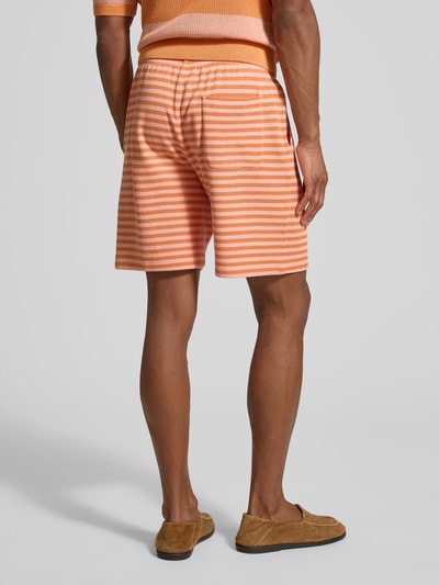 Lacoste Regular Fit Sweatshorts aus Baumwoll-Mix Lachs 5