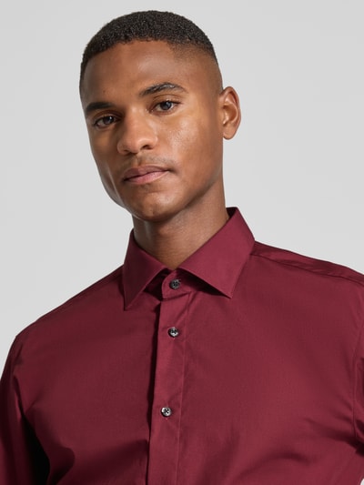 HUGO Regular fit zakelijk overhemd van puur katoen, model 'VALERIO' Bordeaux - 3