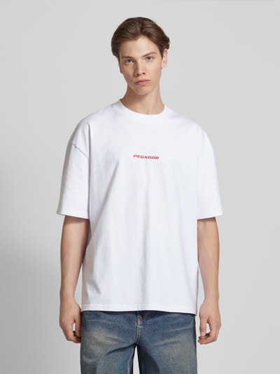 Pegador Oversized T-shirt met logo Wit - 4