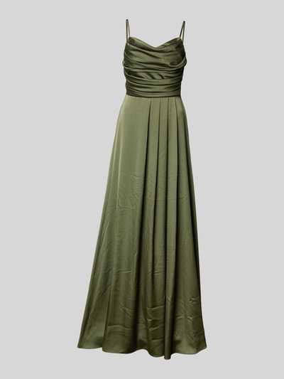 TROYDEN COLLECTION Avondjurk met een hartvormige hals Olijfgroen - 1