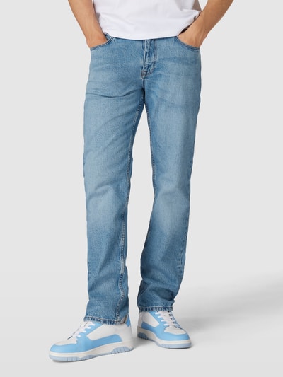 REVIEW Jeans mit 5-Pocket-Design Blau 4