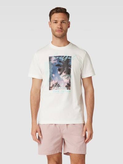 Tom Tailor T-Shirt mit Motiv-Print Offwhite 4