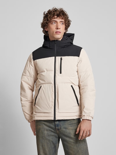 Jack & Jones Gewatteerd jack met ritszakken, model 'OTTO' Offwhite - 4