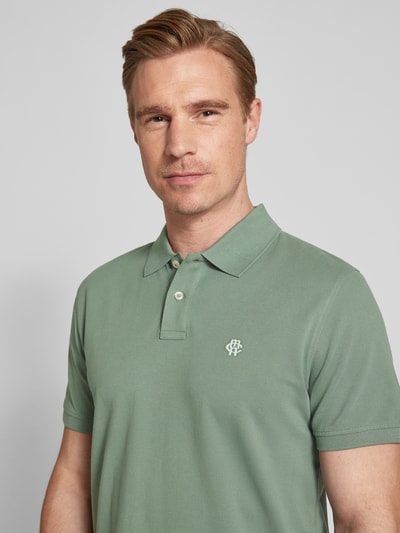 MCNEAL Poloshirt met labelstitching Rietgroen - 3