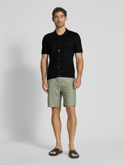 JOOP! Collection Gebreid jack met 1/2-mouwen, model 'Kenoro' Zwart - 1