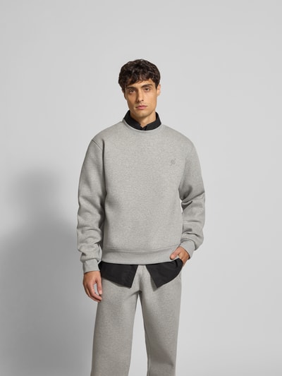 DAILY PAPER Sweatshirt mit Label-Stitching Mittelgrau 4