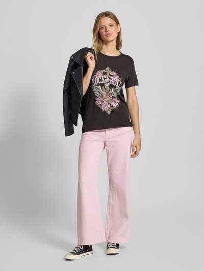 Only Regular fit T-shirt van puur katoen, model 'LUCY'  - 1