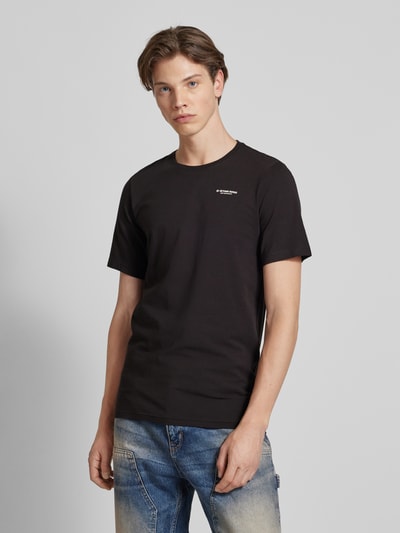 G-Star Raw T-shirt met labelprint Zwart - 4