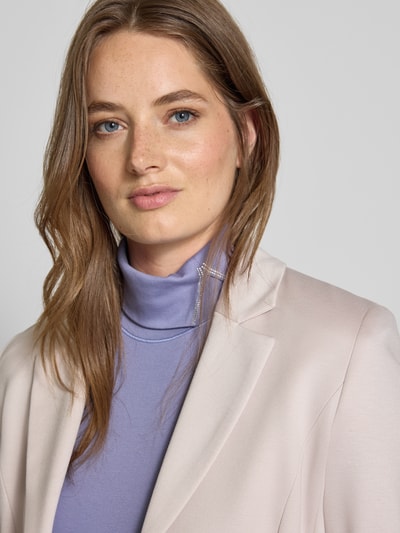 Marc Cain Eng anliegendes T-Shirt aus Baumwoll-Mix mit Rollkragen Lavender 3