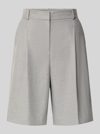 Style Icon Collection Bermudy w kant Średnioszary melanż 2