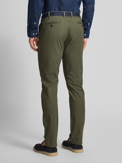 MCNEAL Slim Fit Chino mit Gürtel Oliv 5