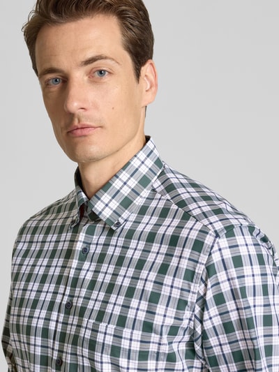 ETERNA Comfort Fit Business-Hemd mit Knopfleiste Petrol 3