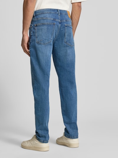 REVIEW Slim Fit Jeans mit klassischem Five-Pocket-Design Blau 5
