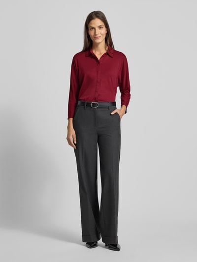 Brax Hemdbluse mit verdeckter Knopfleiste Modell 'CELIA' Bordeaux 1