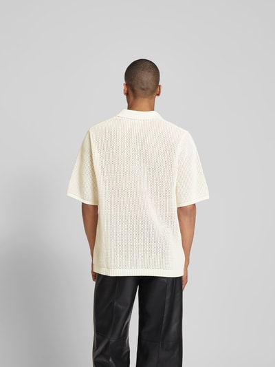 WON HUNDRED Poloshirt in Strick-Optik Offwhite 5