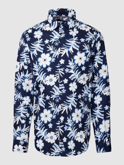 Tommy Hilfiger Vrijetijdsoverhemd met all-over print Blauw gemêleerd - 2