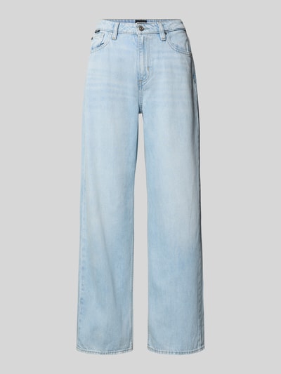 BOSS Wide Leg Jeans im 5-Pocket-Design Modell 'CROSSROAD' Hellblau 2