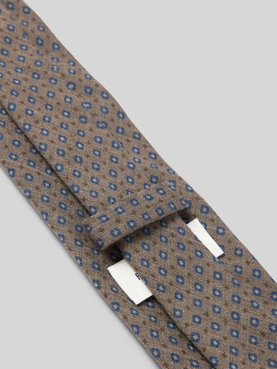 Profuomo Wollkrawatte mit Label-Detail Mittelbraun 3