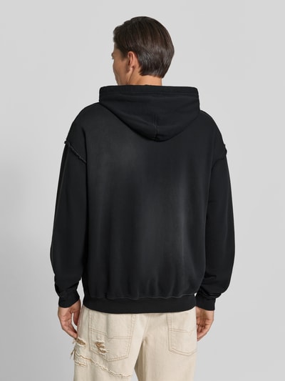 Diesel Sweatshirt mit offenen Saumkanten Black 5