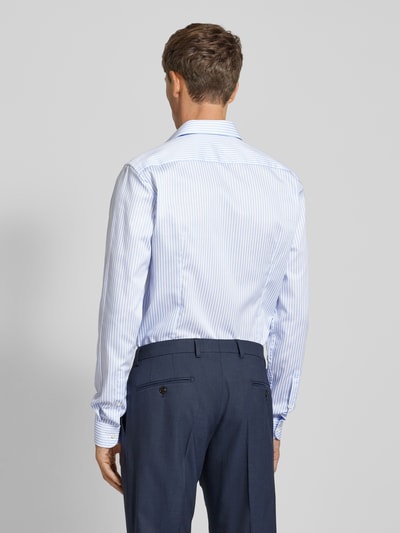 Jake*s Slim Fit Business-Hemd in Überlänge Bleu 5