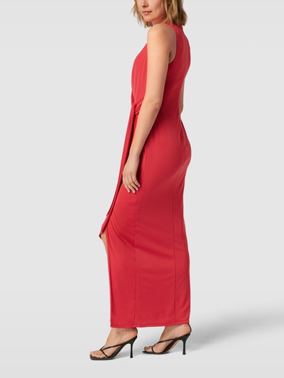 Lauren Ralph Lauren Abendkleid mit Knotendetail Modell 'KUYOTO' Hellrot 4