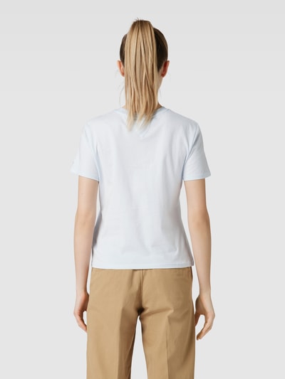 Tommy Jeans T-Shirt mit Label-Print Hellblau 5