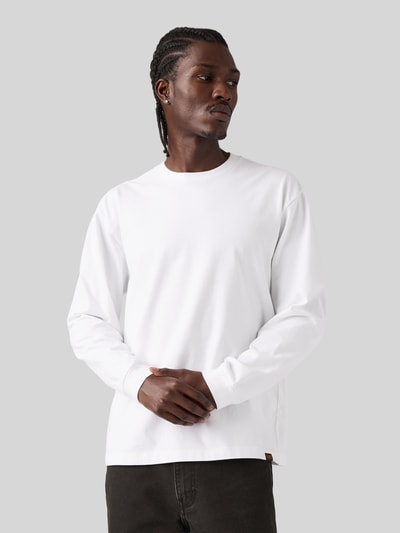 Levi's® Bluzka z długim rękawem o kroju relaxed fit z czystej bawełny Biały 1
