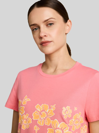 Tom Tailor Regular Fit T-Shirt aus reiner Baumwolle Pink 3