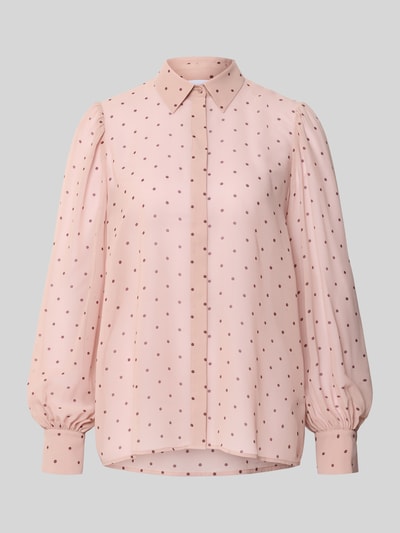 Jake*s Collection Bluzka koszulowa z krytą listwą guzikową Różowy 2