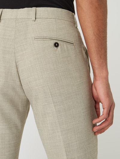 SELECTED HOMME Slim fit pantalon met stretch, model 'Oasis' Beige gemêleerd - 3