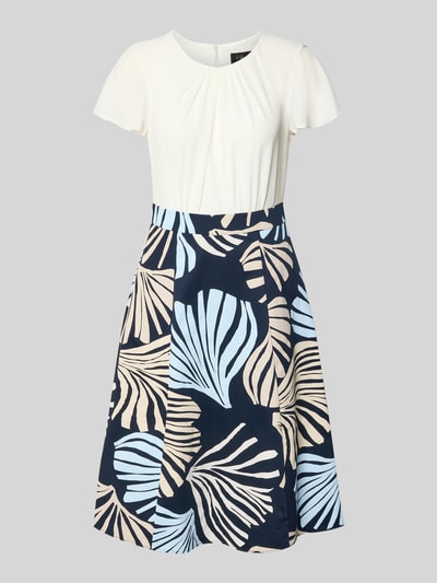 s.Oliver BLACK LABEL Tailliertes Freizeitkleid mit Taillenband Marine 2