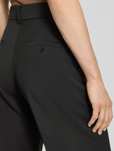 Weekend Max Mara Loose Fit Weite Hose aus reiner Schurwolle Modell 'VISIVO' Black 3