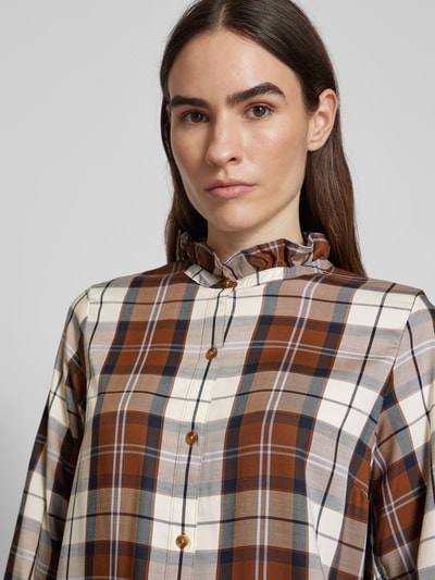 Barbour Bluzka koszulowa o kroju relaxed fit ze stójką model ‘Violet’ Koniakowy 3