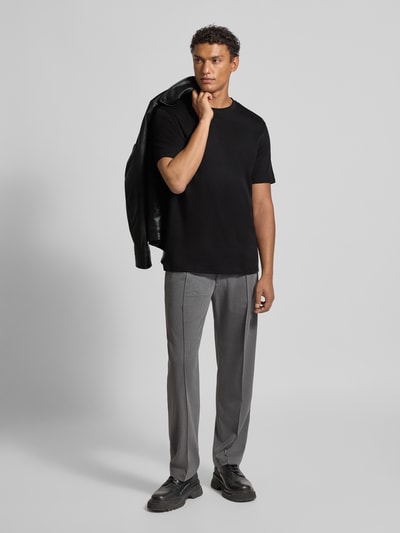 Casual Friday T-shirt van puur katoen, model 'NILO' Zwart - 1