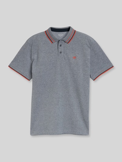 Tom Tailor Koszulka polo o kroju regular fit z kołnierzykiem w kontrastowym kolorze Niebieski 2