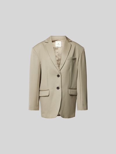 Anine Bing Blazer mit Reverskragen Khaki 1