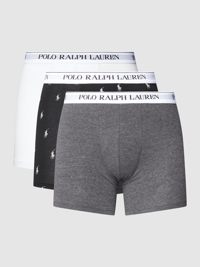 Polo Ralph Lauren Underwear Trunks mit Logo-Bund 3er-Pack Modell 'BRIEF' Black 2