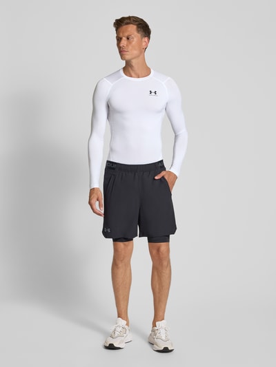 Under Armour Longsleeve mit Rundhalsausschnitt und Logo Weiss 1