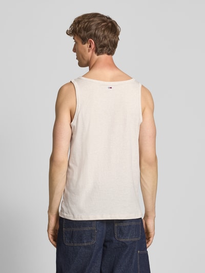 Tommy Jeans Slim Fit Tank Top aus reiner Baumwolle Offwhite Melange 5