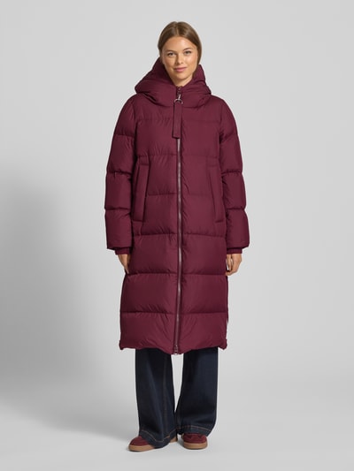 Marc O'Polo Regular Fit Daunenmantel mit Zweiwege-Reißverschluss Bordeaux 4
