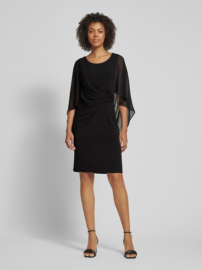 Vera Mont Knielanges Cocktailkleid mit Raffung Black 1