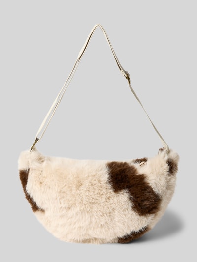 STUDIO NOOS Shoulder Bag mit Kunstfellbesatz Offwhite 4