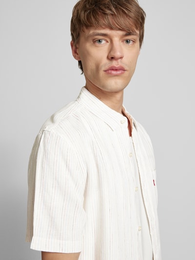Levi's® Freizeithemd aus Leinen-Viskose-Mix mit Baumwoll-Anteil Weiss 3