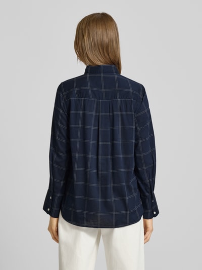 Tom Tailor Regular fit overhemdblouse van katoenmix Marineblauw - 5