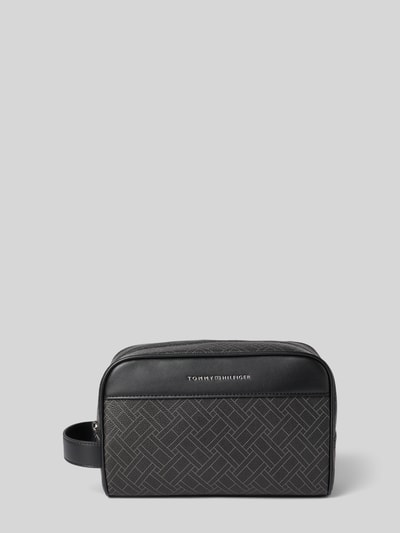 Tommy Hilfiger Kulturbeutel in Leder-Optik BLACK 1
