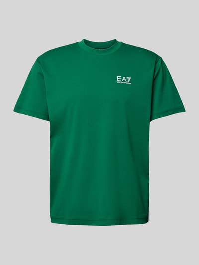 EA7 Emporio Armani T-shirt met labelprint Groen - 2